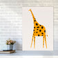 Niedlicher Giraffe Kinderzimmer Kunstdruck