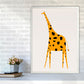 Niedlicher Giraffe Kinderzimmer Kunstdruck
