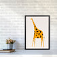 Niedlicher Giraffe Kinderzimmer Kunstdruck