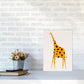 Niedlicher Giraffe Kinderzimmer Kunstdruck