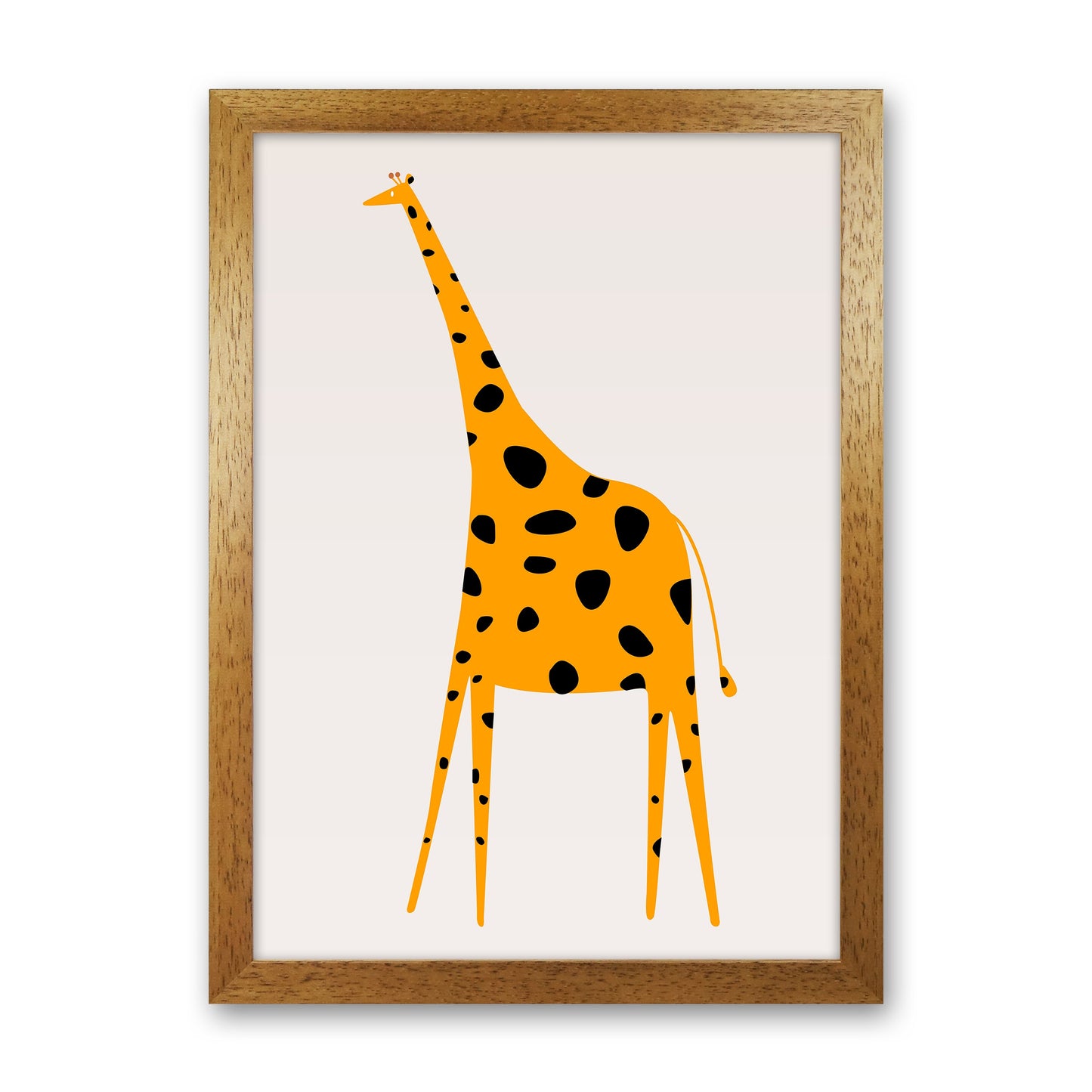 Niedlicher Giraffe Kinderzimmer Kunstdruck