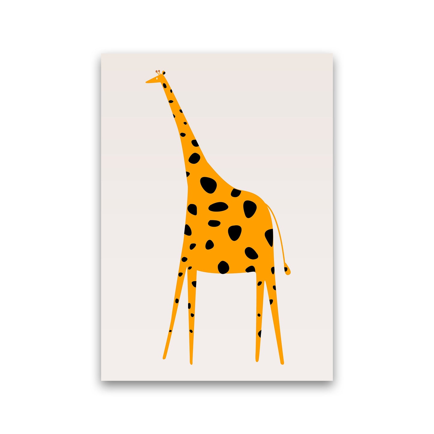 Niedlicher Giraffe Kinderzimmer Kunstdruck