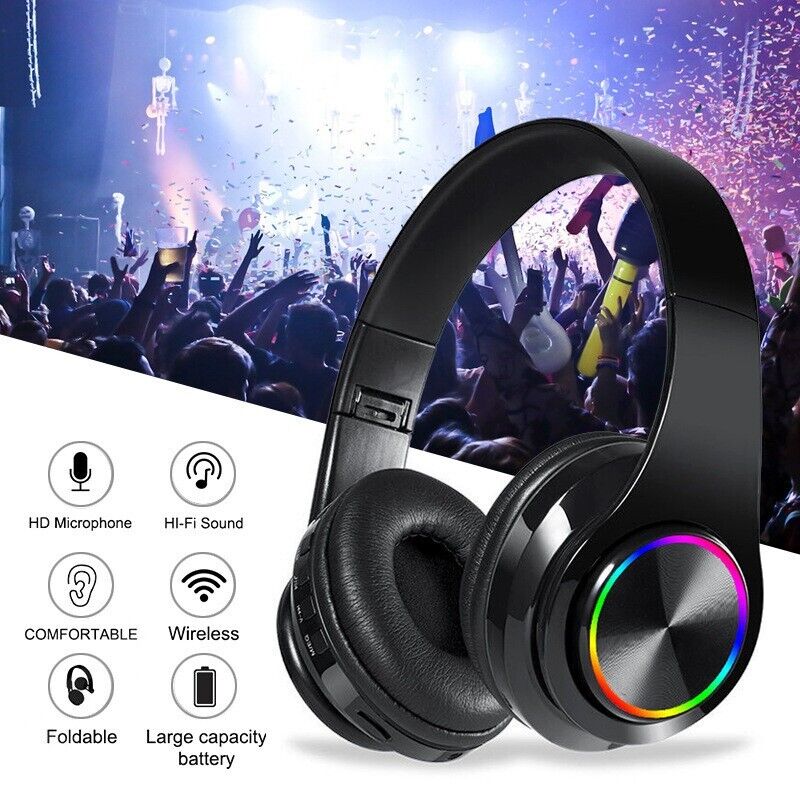 Frendorf | Kabellose Big Bass Over-Ear Bluetooth-Kopfhörer Mit Mikrofon