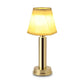 Kabellose Led-Tischlampe Aus Metall Mit Seide