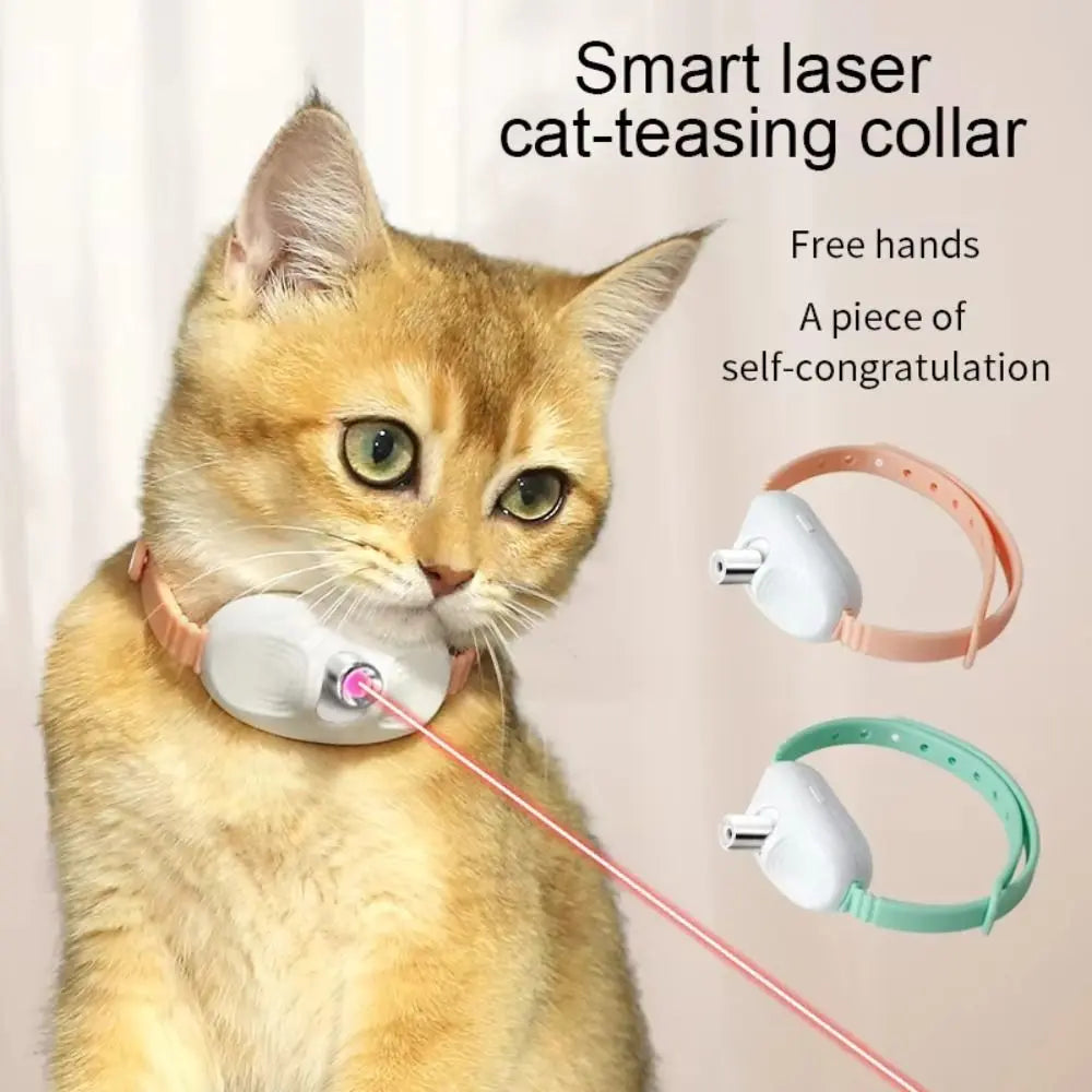 Frendorf | Katze Halsband Laser Licht Spielzeug – Endloser Spaß für Ihre Katze