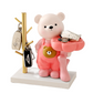 Kawaii Bär Blumenblatt Tablett Statue Tieraufbewahrungstablett Skulptur Ornamente Veranda Schlüssel Aufbewahrung Regal Schreibtisch Büro Wohnkultur