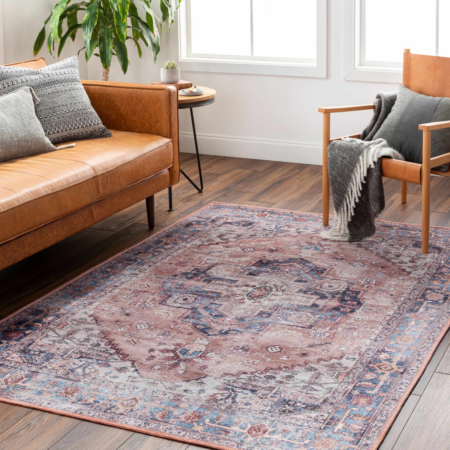 Kera Rust waschbarer Teppich - Ausverkauf