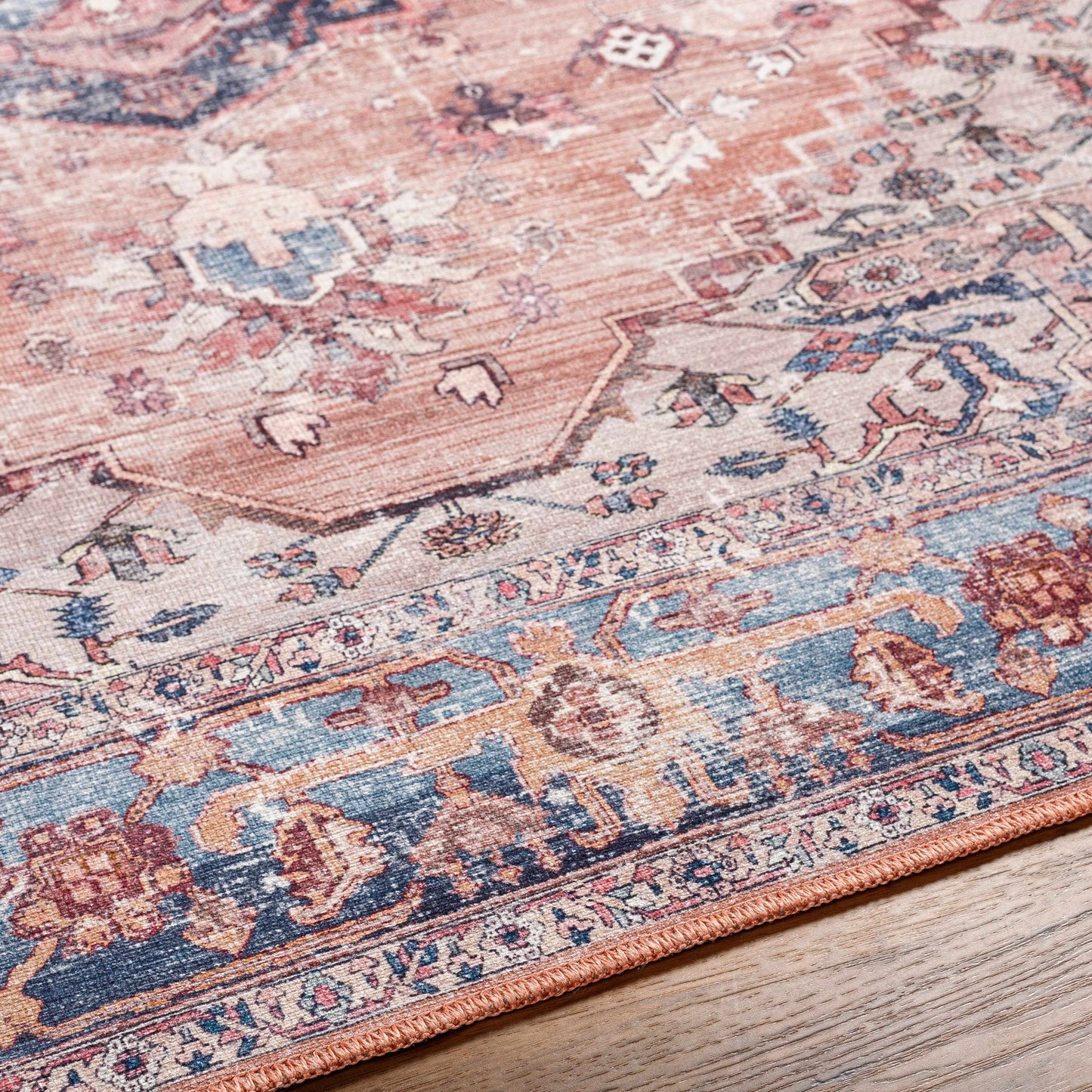 Kera Rust waschbarer Teppich - Ausverkauf