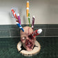 Küchenaufbewahrung Kopfhalter Schädel Küchenfruchtmesser Aufbewahrungsregal Ornament Party Obstaufbewahrungsregal Halloween Ornament Geschenk
