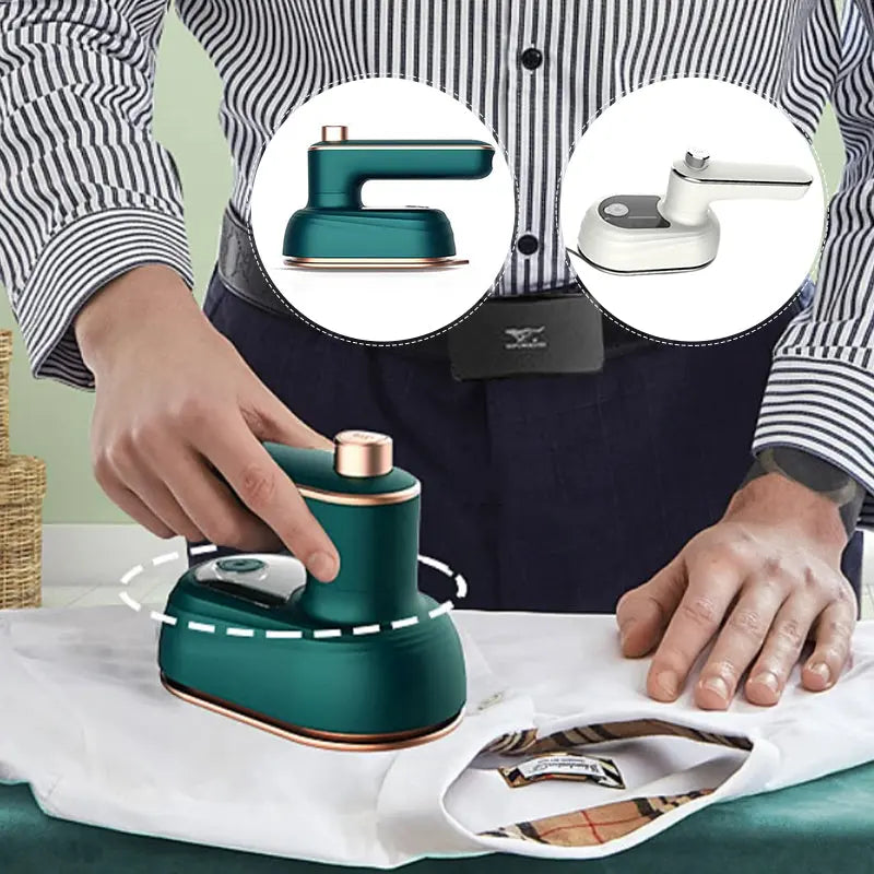 Frendorf |  EasySteam - Kompaktes 2-in-1 Mini-Dampfbügeleisen für müheloses Bügeln