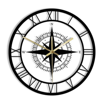 DirectionalChart - Nautischer Kompass Wanduhr