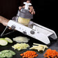 Frendorf | Mandoline Gemüseschneider – Professionelle Reibe mit Einstellbare 304 Edelstahl Klingen