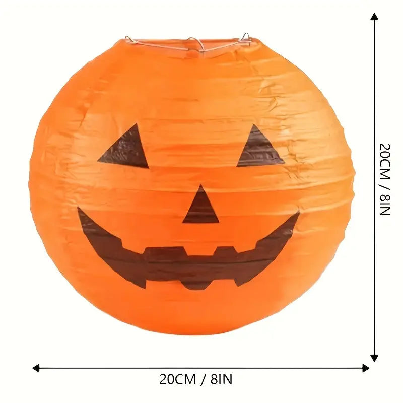 Frendorf | Kürbis Papierlaterne | Halloween Deko für Feste