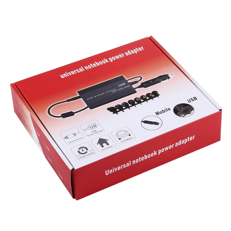Frendorf | Laptop Notebook Power 100W Universal Charger mit Autoladegerät & AC-Netzadapter & 8 Netzadapter & 1 USB-Port für Samsung, Sony, Asus, Acer, IBM, HP, DELL, EU-Stecker