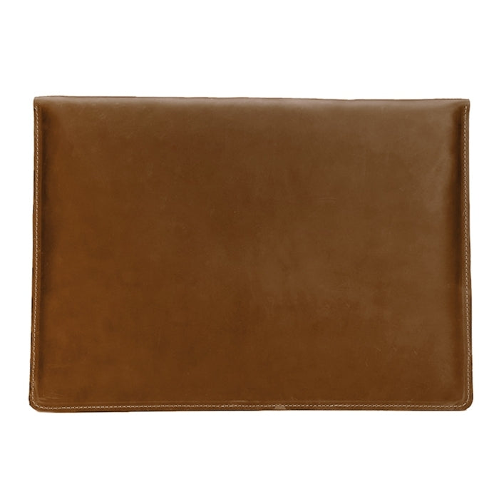Frendorf | Universelle Genuine Leder Business Laptop Tablet Tasche, Für 13,3 Zoll und kleiner Macbook, Samsung, Lenovo, Sony, DELL Alienware, CHUWI, ASUS, HP (Gelb)