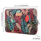 Frendorf | Lisen 35,6 cm Sleeve Case Bunte Blätter Reißverschluss Aktentasche Tragetasche für Macbook, Samsung, Lenovo, Sony, DELL Alienware, CHUWI, ASUS, HP, 35,6 cm und kleinere Laptops (Schwarz)