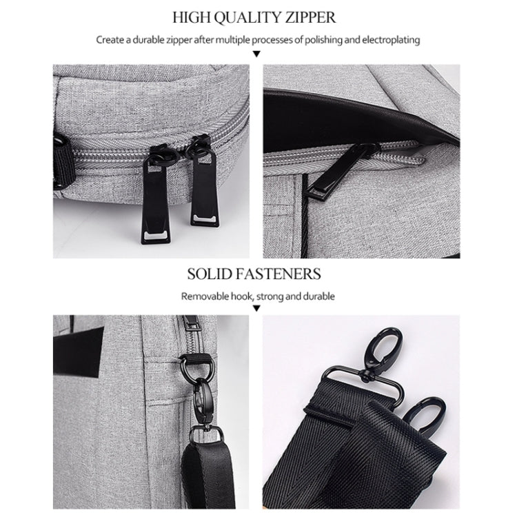 Frendorf | DJ06 Oxford-Stoff Wasserdicht Tragbar Abriebfest Erweiterbare Laptop-Tasche für 14,1 Zoll Laptops, mit abnehmbaren Schultergurt (Rosa)