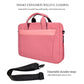 Frendorf | DJ06 Oxford-Stoff Wasserdicht Tragbar Abriebfest Erweiterbare Laptop-Tasche für 14,1 Zoll Laptops, mit abnehmbaren Schultergurt (Rosa)