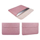 Frendorf | PU01S PU-Leder Horizontale Unsichtbare Magnetverschluss Laptop Innentasche für 15,4 Zoll Laptops, mit kleiner Tasche (Rosa)