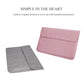 Frendorf | PU01S PU-Leder Horizontale Unsichtbare Magnetverschluss Laptop Innentasche für 15,4 Zoll Laptops, mit kleiner Tasche (Rosa)