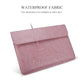 Frendorf | PU01S PU-Leder Horizontale Unsichtbare Magnetverschluss Laptop Innentasche für 15,4 Zoll Laptops, mit kleiner Tasche (Rosa)