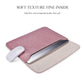 Frendorf | PU01S PU-Leder Horizontale Unsichtbare Magnetverschluss Laptop Innentasche für 15,4 Zoll Laptops, mit kleiner Tasche (Rosa)