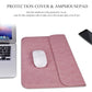 Frendorf | PU01S PU-Leder Horizontale Unsichtbare Magnetverschluss Laptop Innentasche für 15,4 Zoll Laptops, mit kleiner Tasche (Rosa)
