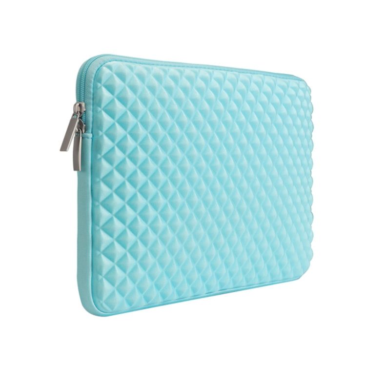 Frendorf | Diamant Textuur Laptop Liner Tas, Maat: 14-15.4 inch (Mint Groen)