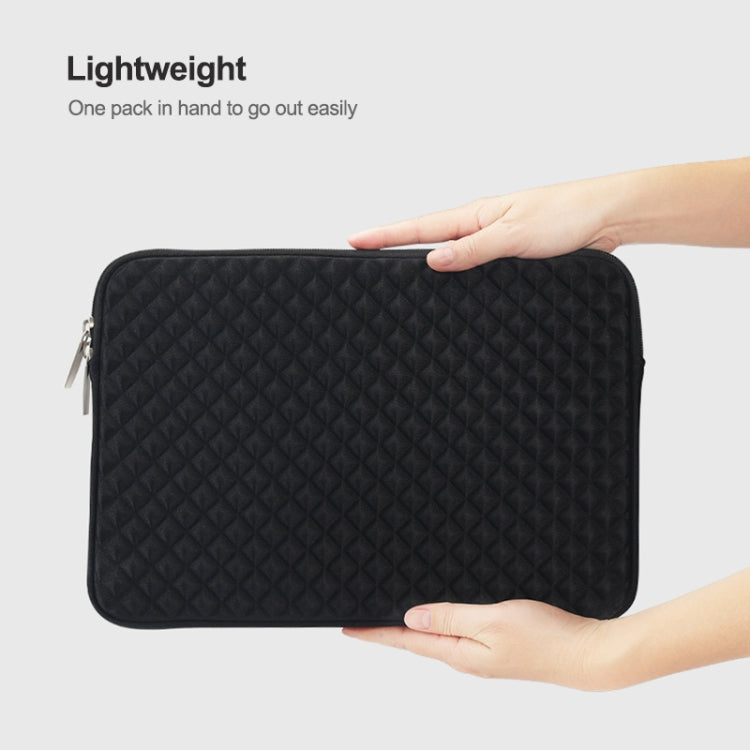 Frendorf | Diamanttextur Laptop Power Tasche, Größe: 16 x 13 x 1,5 cm (Rosa)