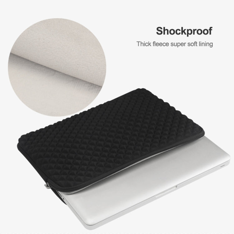 Frendorf | Diamanttextur Laptop Power Tasche, Größe: 16 x 13 x 1,5 cm (Rosa)