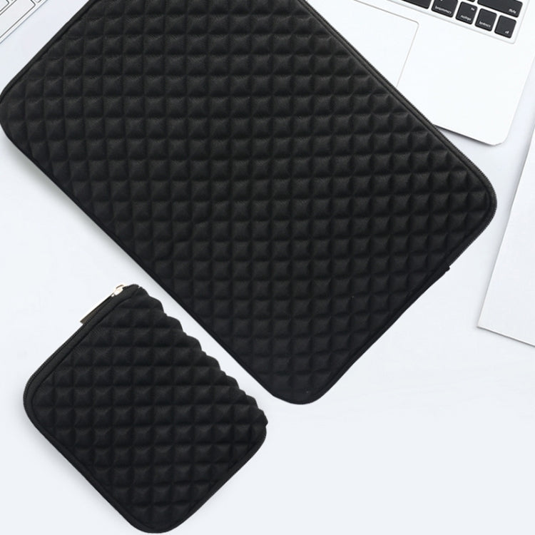 Frendorf | Diamanttextur Laptop Power Tasche, Größe: 16 x 13 x 1,5 cm (Rosa)