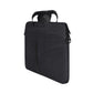 Frendorf | 13,3 Zoll atmungsaktive, verschleißfeste modische Business Schulterhandheld-Reißverschluss-Laptoptasche mit Schultergurt (Schwarz)