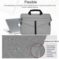 Frendorf | 13,3 Zoll atmungsaktive, verschleißfeste modische Business Schulterhandheld-Reißverschluss-Laptoptasche mit Schultergurt (Schwarz)