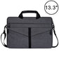 Frendorf | 13,3 Zoll Atmungsaktive Abriebfeste Mode Business Schulter Handheld Reißverschluss Laptop Tasche mit Schultergurt (Dunkelgrau)