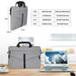 Frendorf | 13,3 Zoll Atmungsaktive Abriebfeste Mode Business Schulter Handheld Reißverschluss Laptop Tasche mit Schultergurt (Dunkelgrau)