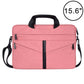 Frendorf | 15,6 Zoll atmungsaktive, verschleißfeste modische Business Schulter-Handtasche mit Reißverschluss und Schultergurt (Rosa)