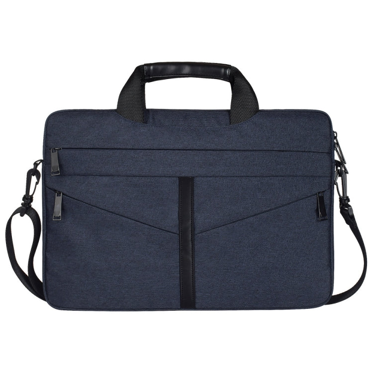 Frendorf | 15,6 Zoll Atmungsaktive Abriebfeste Mode Business Schulter Tragetasche Mit Schultergurt (Navy Blau)