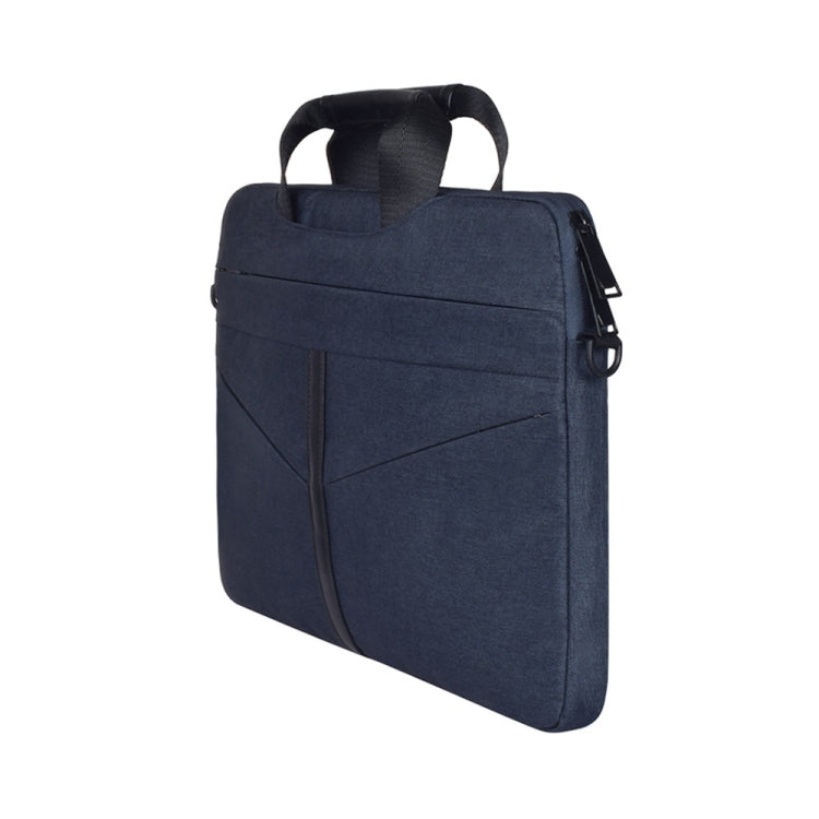 Frendorf | 15,6 Zoll Atmungsaktive Abriebfeste Mode Business Schulter Tragetasche Mit Schultergurt (Navy Blau)