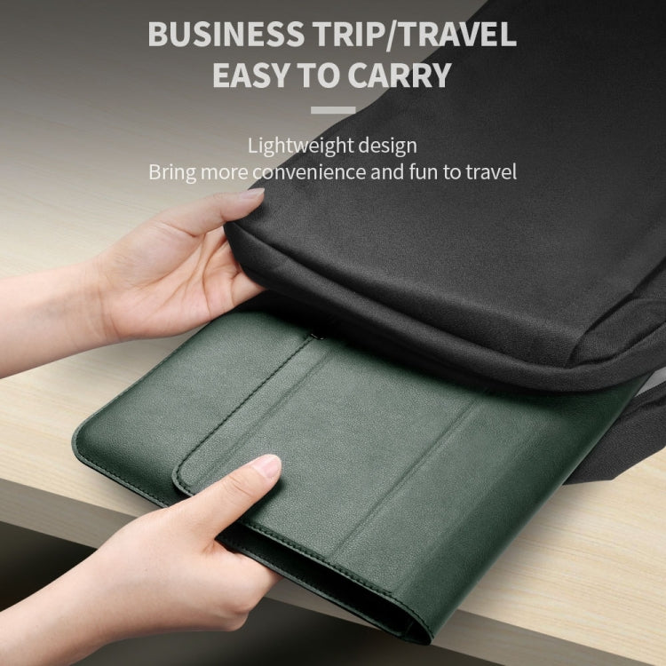 Frendorf | 4 in 1 Universal Laptop Halter PU Wasserdicht Schutz Handgelenk Laptop Tasche, Größe: 17 Zoll (Roségold)