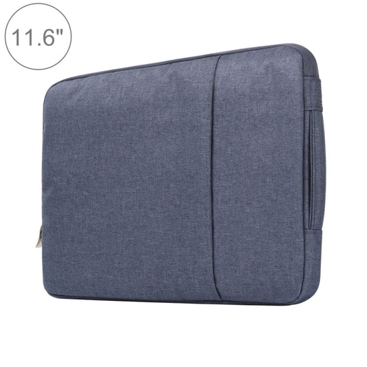 Frendorf | 11,6 Zoll Universal Fashion Soft Laptop Denim Taschen Tragbare Reißverschluss Notebook Laptop Hülle Tasche für MacBook Air, Lenovo und andere Laptops, Größe: 32,2x21,8x2cm (Dunkelblau)