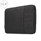 Frendorf | 15,4 Zoll Universal Fashion Weiche Laptop Denim Taschen Tragbare Reißverschluss Notebook Laptop Hülle Pouch für MacBook Air / Pro, Lenovo und andere Laptops, Größe: 39,2x28,5x2cm (Schwarz)