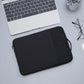 Frendorf | 15,4 Zoll Universal Fashion Weiche Laptop Denim Taschen Tragbare Reißverschluss Notebook Laptop Hülle Pouch für MacBook Air / Pro, Lenovo und andere Laptops, Größe: 39,2x28,5x2cm (Schwarz)