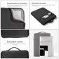 Frendorf | 15,4 Zoll Universal Fashion Weiche Laptop Denim Taschen Tragbare Reißverschluss Notebook Laptop Hülle Pouch für MacBook Air / Pro, Lenovo und andere Laptops, Größe: 39,2x28,5x2cm (Schwarz)