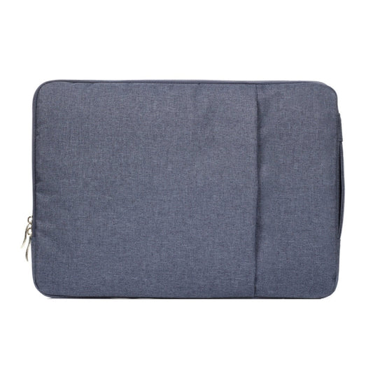 Frendorf | 15,4 Zoll Universal Fashion Weiche Laptop Denim Taschen Tragbare Reißverschluss Notebook Laptop Hülle Tasche für MacBook Air / Pro, Lenovo und andere Laptops, Größe: 39,2x28,5x2cm (Dunkelblau)
