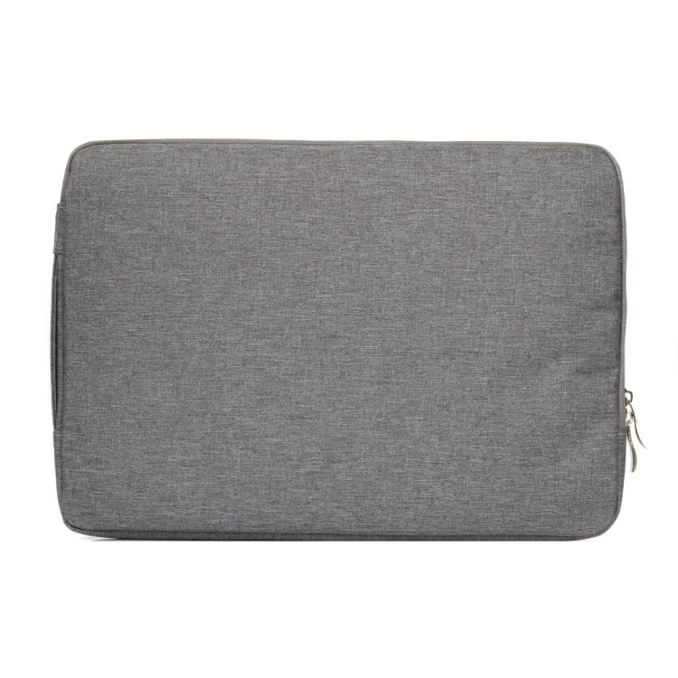 Frendorf | 15.4 Zoll Universelle Mode Weiche Laptop Denim Taschen Tragbare Reißverschluss Notebook Laptop Hülle Tasche für MacBook Air / Pro, Lenovo und andere Laptops, Größe: 39.2x28.5x2cm (Grau)