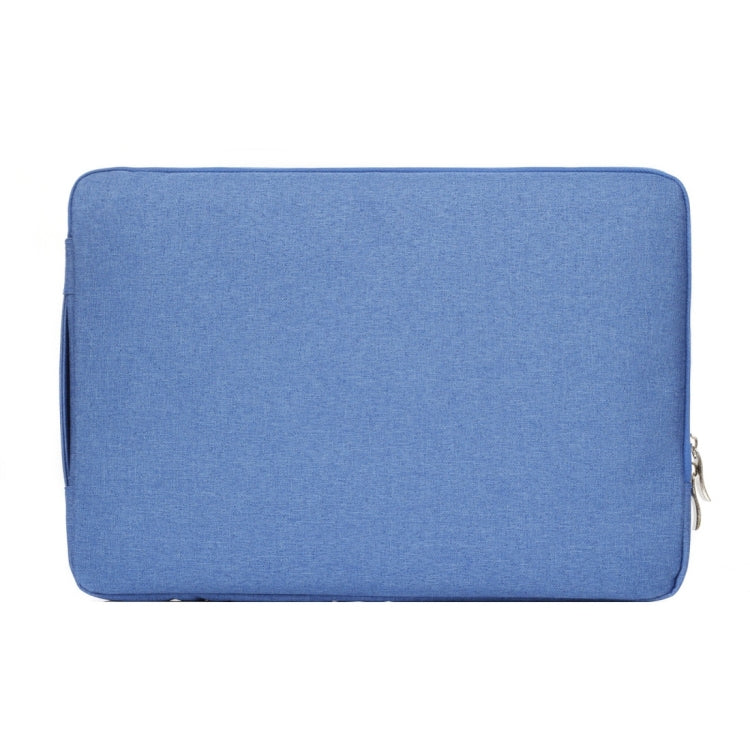 Frendorf | 15,4 Zoll Universal Fashion Soft Laptop Denim Taschen Tragbare Reißverschluss Notebook Laptop Tasche Pouch für MacBook Air / Pro, Lenovo und andere Laptops, Größe: 39,2x28,5x2cm (Blau)