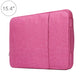 Frendorf | 15,4 Zoll Universal Fashion Soft Laptop Denim Taschen Tragbare Reißverschluss Notebook Laptop Hülle Tasche für MacBook Air / Pro, Lenovo und andere Laptops, Größe: 39,2x28,5x2cm (Magenta)
