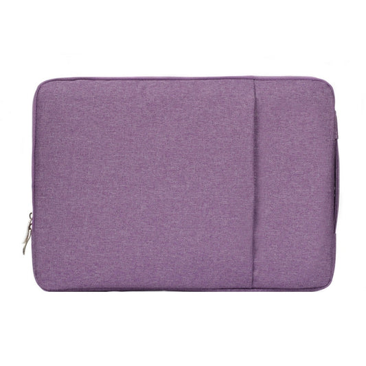 Frendorf | 15.4 Zoll Universal Fashion Weiche Laptop Denim Taschen Tragbare Reißverschluss Notebook Laptop Hülle Tasche für MacBook Air / Pro, Lenovo und andere Laptops, Größe: 39,2x28,5x2cm (Lila)