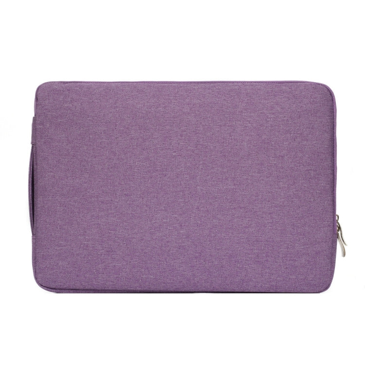 Frendorf | 15.4 Zoll Universal Fashion Weiche Laptop Denim Taschen Tragbare Reißverschluss Notebook Laptop Hülle Tasche für MacBook Air / Pro, Lenovo und andere Laptops, Größe: 39,2x28,5x2cm (Lila)