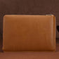 Frendorf | 11.6 inch Echt Leer Rits Laptop Tablet Tas, Voor Macbook, Samsung, Lenovo, Sony, DELL Alienware, CHUWI, ASUS, HP 11.6 inch en Onder Laptop (Geel)
